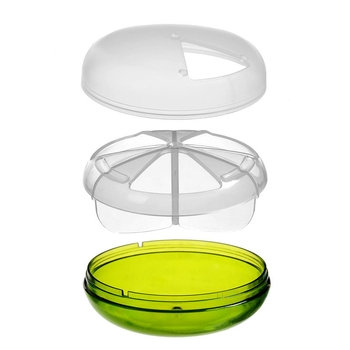 Κουτί χαπιών, πτυσσόμενο με διαμερίσματα και καπάκι, PP πλαστικό, φορητός οργανωτής φαρμάκων