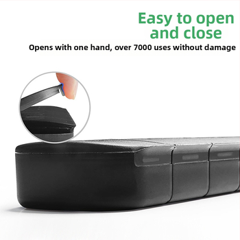 Φορητή πλαστική θήκη χαπιών με 7 διαμερίσματα, Μοντέλο 361, εκτύπωση λογότυπου