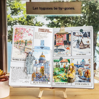 Декоративна хартиена лента – Leisure, Travel Street View серия, дебелина 0.04 мм, основен материал: хартия, за приложения с различни мащаби