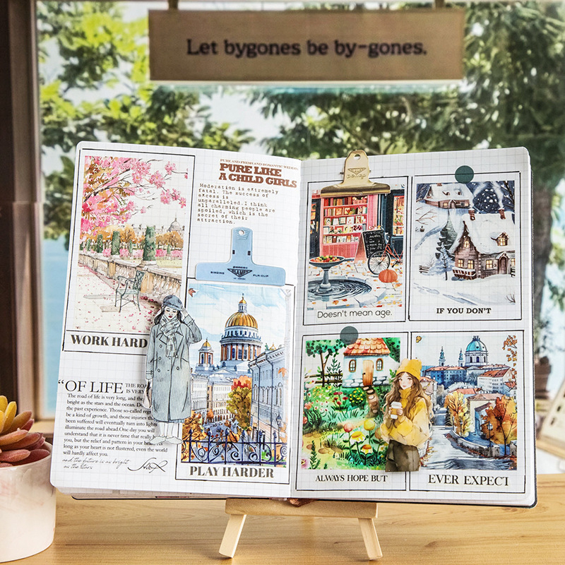 Декоративна хартиена лента – Leisure, Travel Street View серия, дебелина 0.04 мм, основен материал: хартия, за приложения с различни мащаби