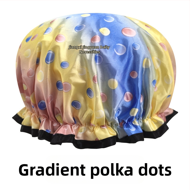 Bonetă de duș din PEVA, impermeabilă, cu dublu strat, fără logo, personalizabilă