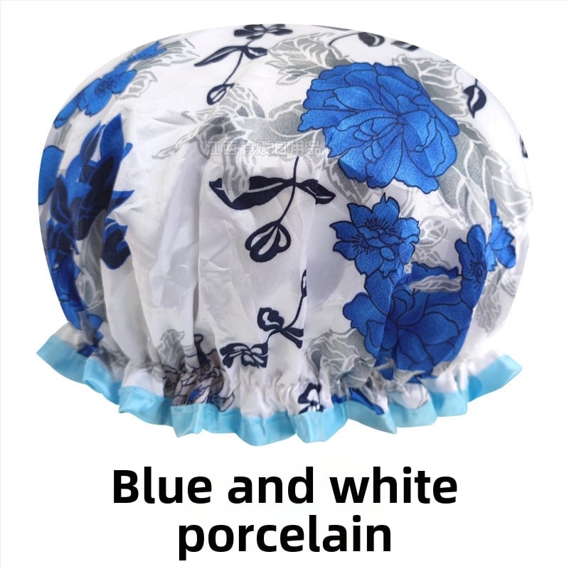 Bonetă de duș din PEVA, impermeabilă, cu dublu strat, fără logo, personalizabilă