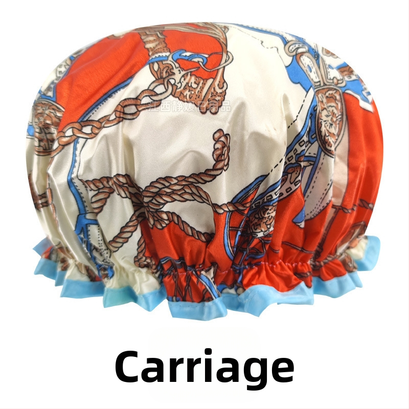 Bonetă de duș din PEVA, impermeabilă, cu dublu strat, fără logo, personalizabilă