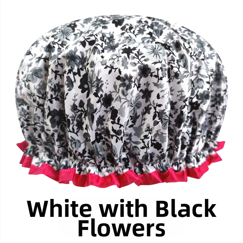 Bonetă de duș din PEVA, impermeabilă, cu dublu strat, fără logo, personalizabilă