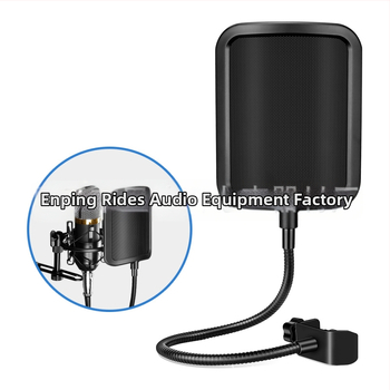 Valelet PS Series Αξεσουάρ Μικροφώνου Συμπυκνωτή — U-μορφής Αντιανεμική Προστασία και Pop Φίλτρο, Μείωση Θορύβου, Κατάλληλο για Karaoke και Ζωντανή Μετάδοση