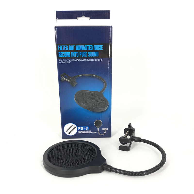 Valelet PS Series Accesorii pentru microfon condensator — Filtru cu formă U și protecție anti-vânt plus filtru pop, reducere zgomot, potrivit pentru karaoke și streaming live