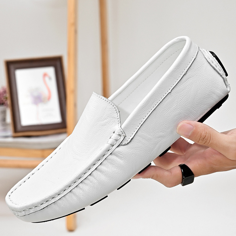 Férfi bőrből készült loafer, Lazább stílus, Valódi bőr, Szarvasmarha bőre, 18–40 éveseknek