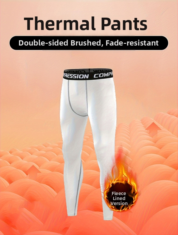 Мъжки спортни панталони с флисово подплата, тясно прилепнали за тренировки, 90% полиестер в смесени влакна, подходящи за всички сезони