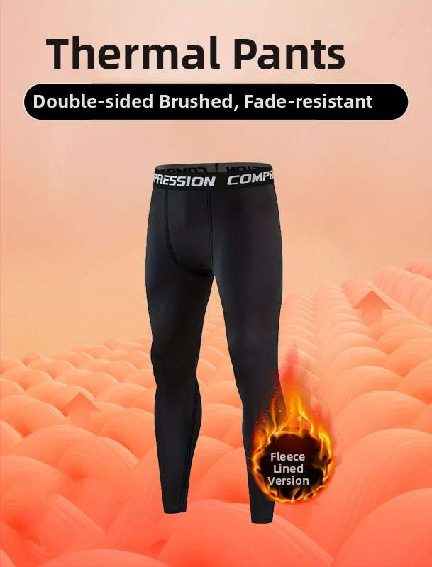 Мъжки спортни панталони с флисово подплата, тясно прилепнали за тренировки, 90% полиестер в смесени влакна, подходящи за всички сезони