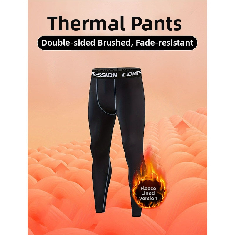 Pánske športové nohavice s flísovou podšívkou, úzky strih, 90% polyestrová zmes, vhodné na všetky ročné obdobia