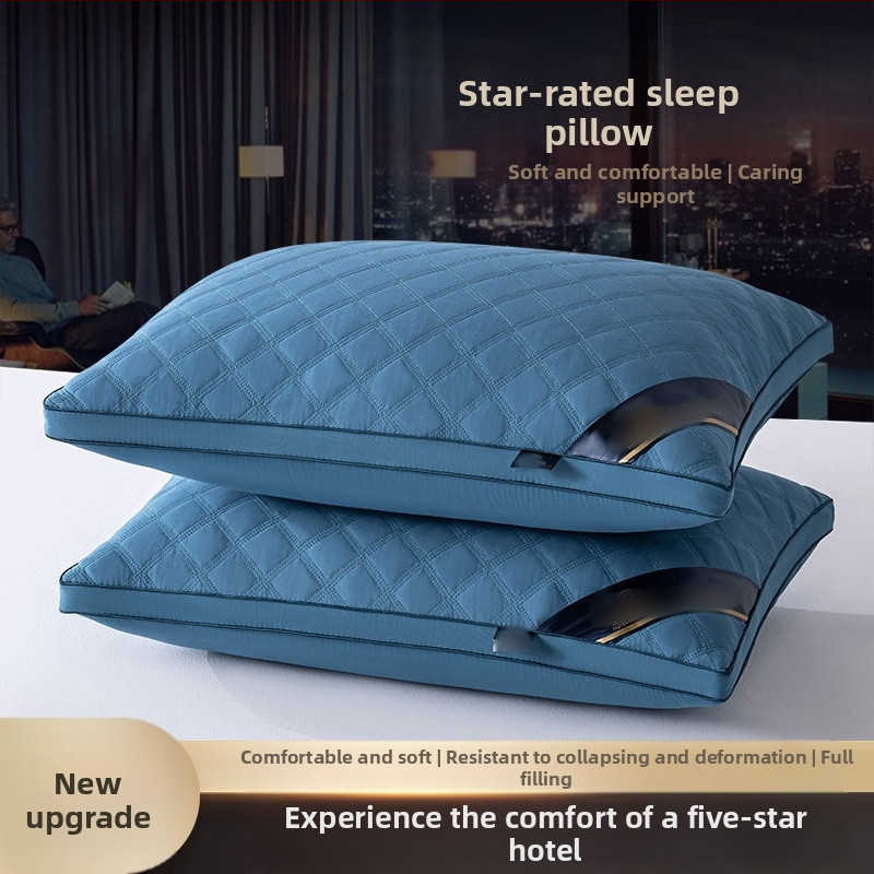 Възглавница с пълнеж Nine-hole fiber, регулируема височина, квадратна форма, тегло 0.55–1.0 кг