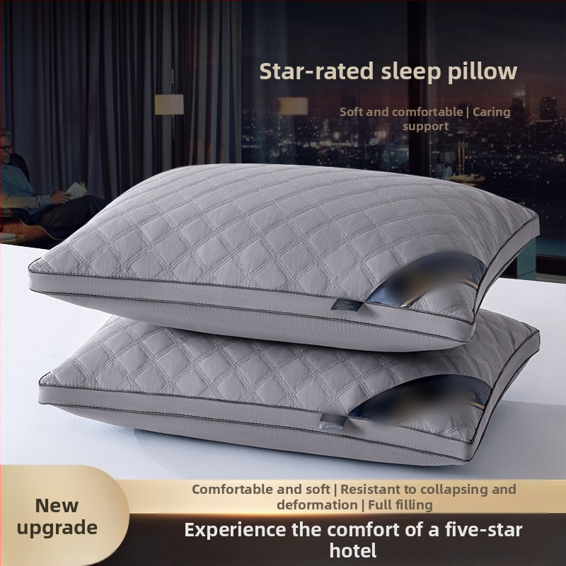 Възглавница с пълнеж Nine-hole fiber, регулируема височина, квадратна форма, тегло 0.55–1.0 кг