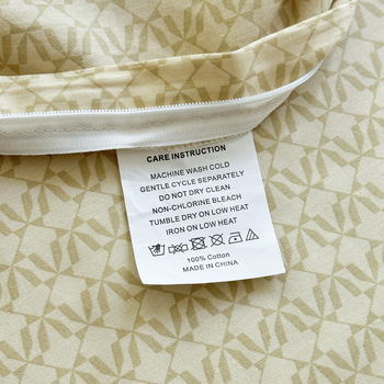 Σετ τεσσάρων τεμαχίων από 100% βαμβάκι, τύπος σετ σεντονιών, μοντέρνος μινιμαλισμός; Reactive εκτύπωση και βαφή; βάρος 2500–3000 g