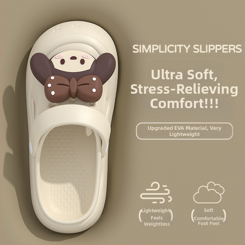 Sandale unisex Crocs din EVA, talpă groasă 5–6 cm, design Baotou Cartoon, crește înălțimea, vară 2025