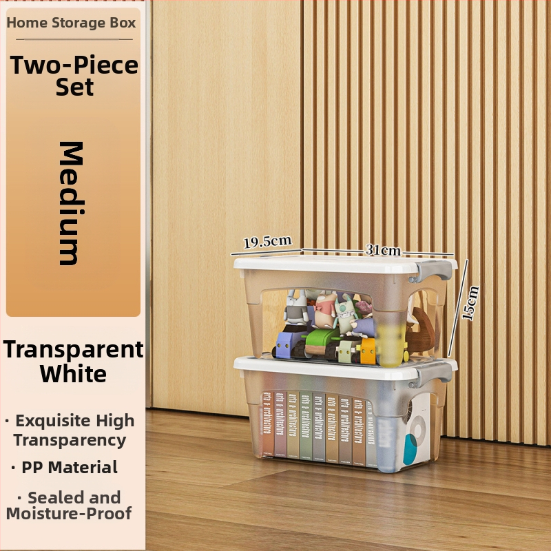 Пластмасова кутия за съхранение с колела — мултифункционална, 50–60 л, прахоустойчива и влагозащитна