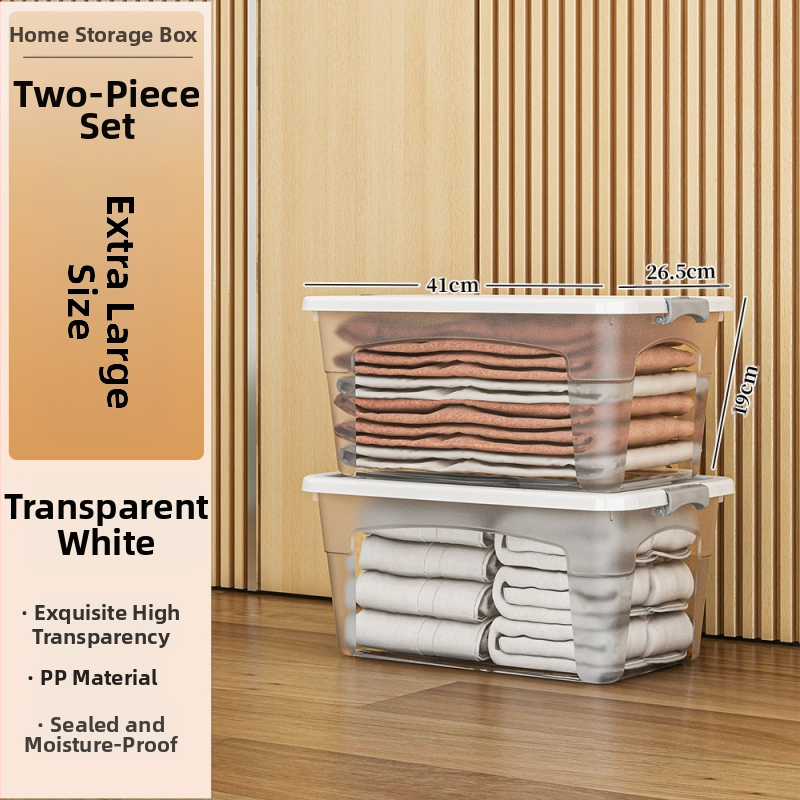 Пластмасова кутия за съхранение с колела — мултифункционална, 50–60 л, прахоустойчива и влагозащитна