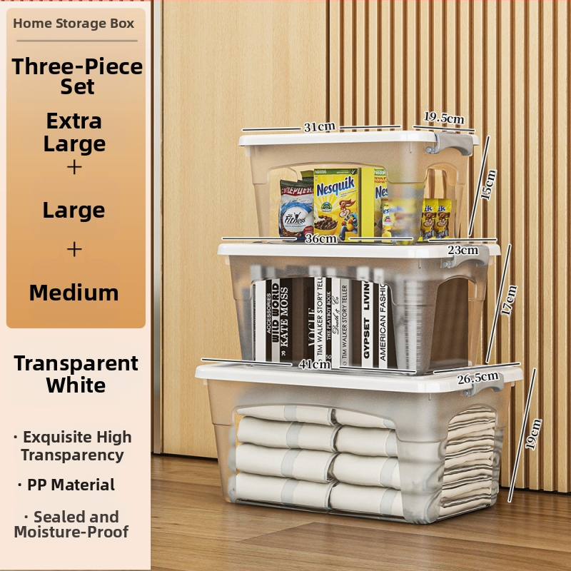 Пластмасова кутия за съхранение с колела — мултифункционална, 50–60 л, прахоустойчива и влагозащитна