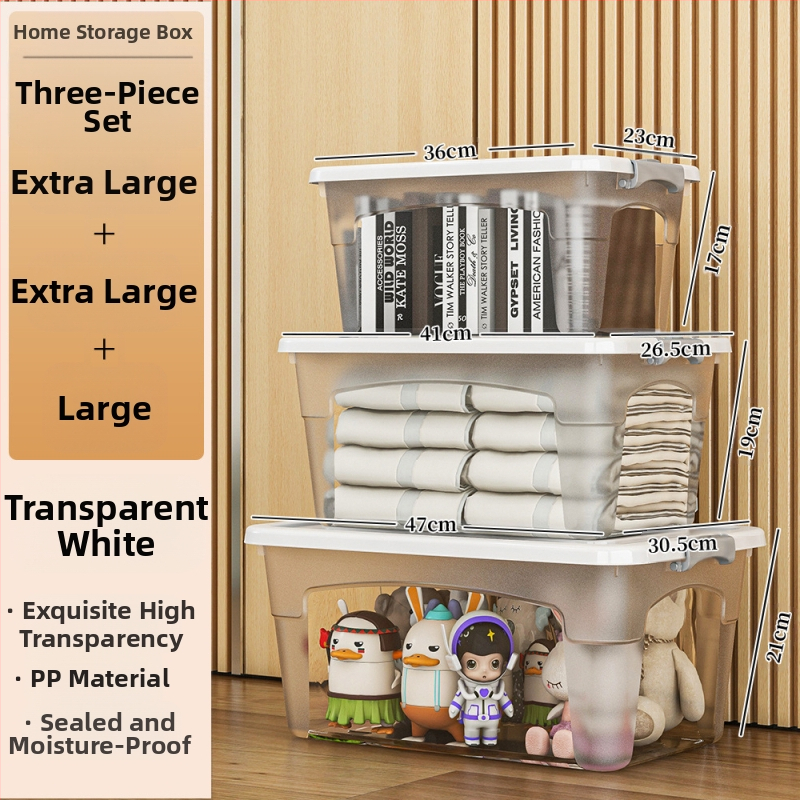 Пластмасова кутия за съхранение с колела — мултифункционална, 50–60 л, прахоустойчива и влагозащитна