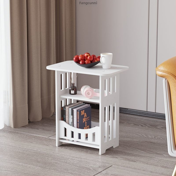 Μινιμαλιστικό κομοδίνο υπνοδωματίου με γυάλινο επάνω μέρος, πλαστική κατασκευή, σκανδιναβικό στυλ, συναρμολογούμενο, Powerful merchant