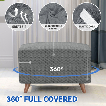 Husă pentru canapea de un loc — poliester, model solid, stil modern minimalist.