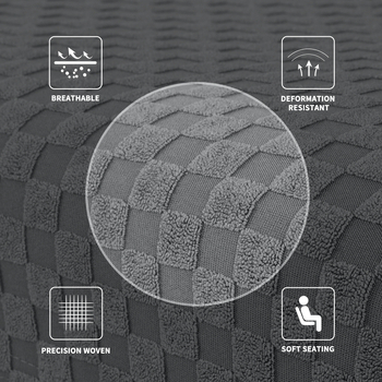 Κάλυμμα καναπέ για μονοθέσιο καναπέ — πολυεστέρας, μονόχρωτο μοτίβο, μοντέρνο μινιμαλιστικό στυλ.