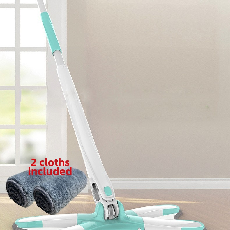 Pillangó klipszes lapos felmosó — kéz nélküli használat, összecsukható, nedves-száraz kettős használat