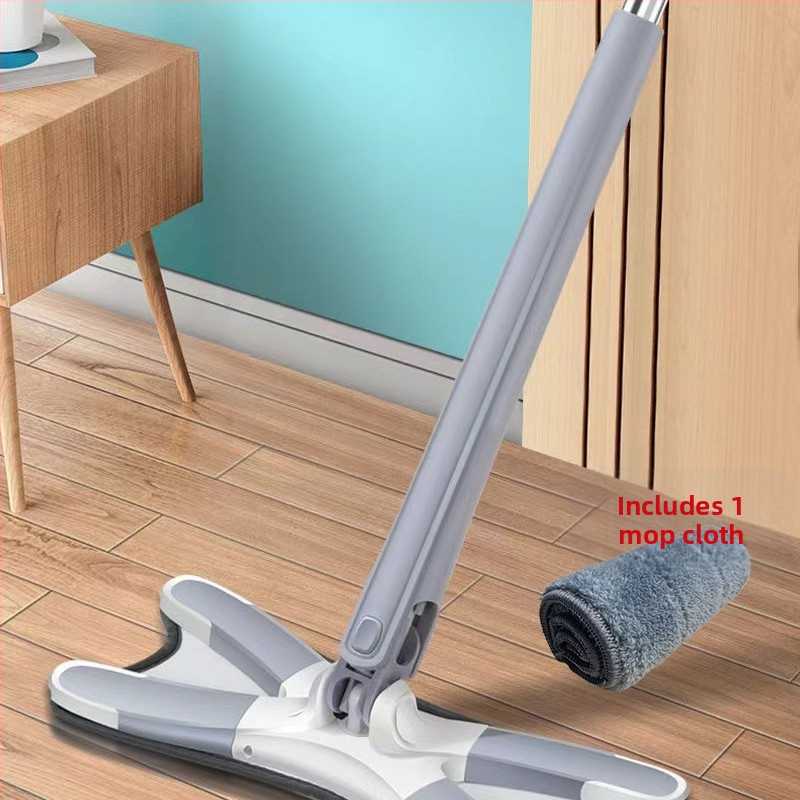 Pillangó klipszes lapos felmosó — kéz nélküli használat, összecsukható, nedves-száraz kettős használat