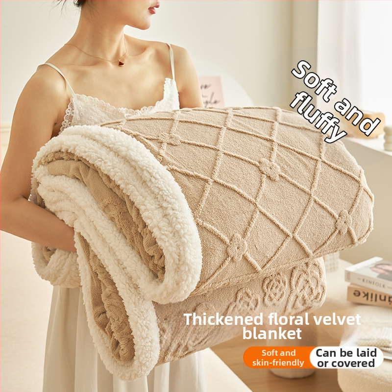 Bárány-fleece pléd irodai pihenéshez – Geometriai minta, Tavasz és Ősz (Anyag: Egyéb; Szűkülés 5%; Stílus: Egyszerű és modern)