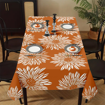 Покривка за маса с 3D дигитален принт, полиестер, правоъгълна, модерен минималистичен стил