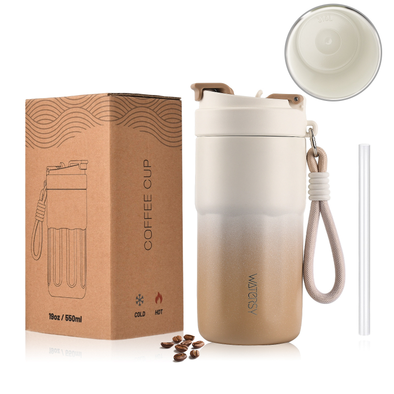 Termosz pohár 316-os rozsdamentes acél belső és külső falával, tealeeresztő kialakítás, 36 óránál hosszabb hőszigetelés, egyszerű stílus, irodai használat