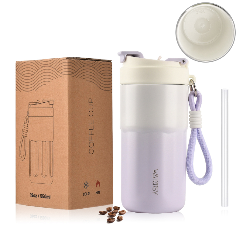 Termosz pohár 316-os rozsdamentes acél belső és külső falával, tealeeresztő kialakítás, 36 óránál hosszabb hőszigetelés, egyszerű stílus, irodai használat