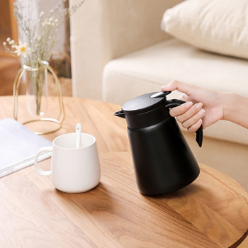 Θερμός ευρωπαϊκού στυλ με διπλό τοίχωμα κενού και μόνωση, εσωτερικό 304, εξωτερικό 201 ανοξείδωτο χάλυβα, με χειρολαβή