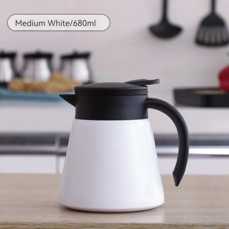 Európai stílusú termosz, dupla falú vákuum szigeteléssel, belső 304-es, külső 201-es rozsdamentes acél, fogantyúval