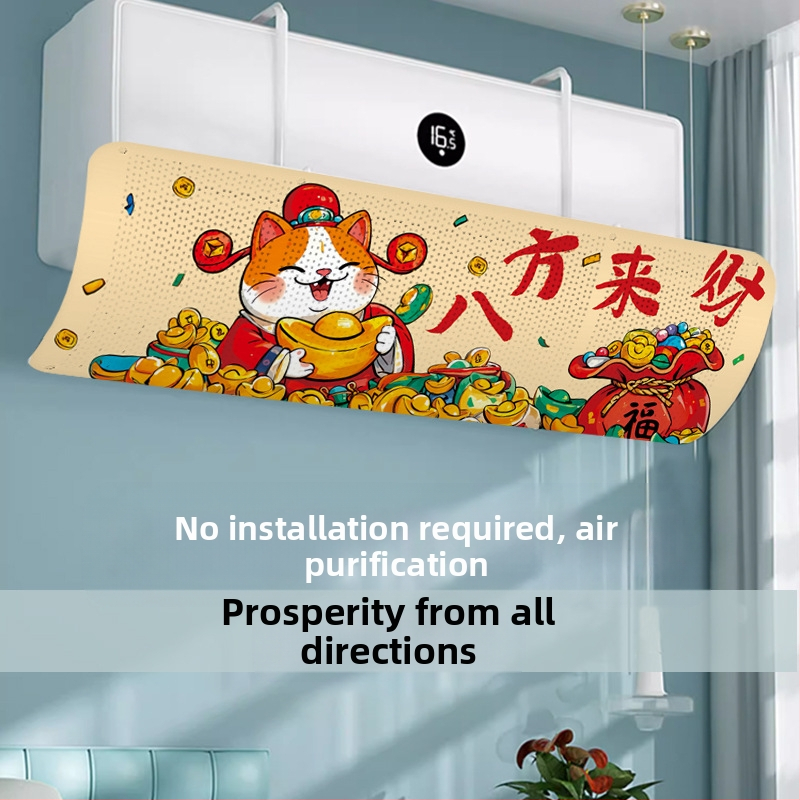 Légkondicionáló szélvédő - szélálló, állítható, falra szerelhető, univerzális, újrahasználható