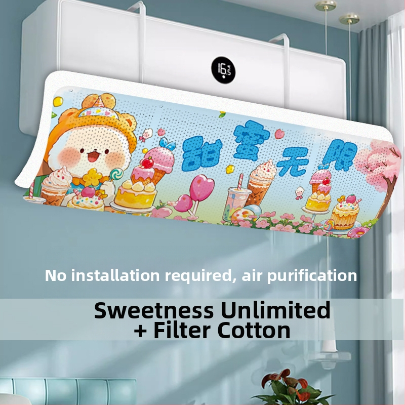 Légkondicionáló szélvédő - szélálló, állítható, falra szerelhető, univerzális, újrahasználható