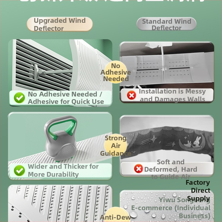 Дефлектор на въздушния поток на климатик, модел 985, материал: копринено цвете, за спалня