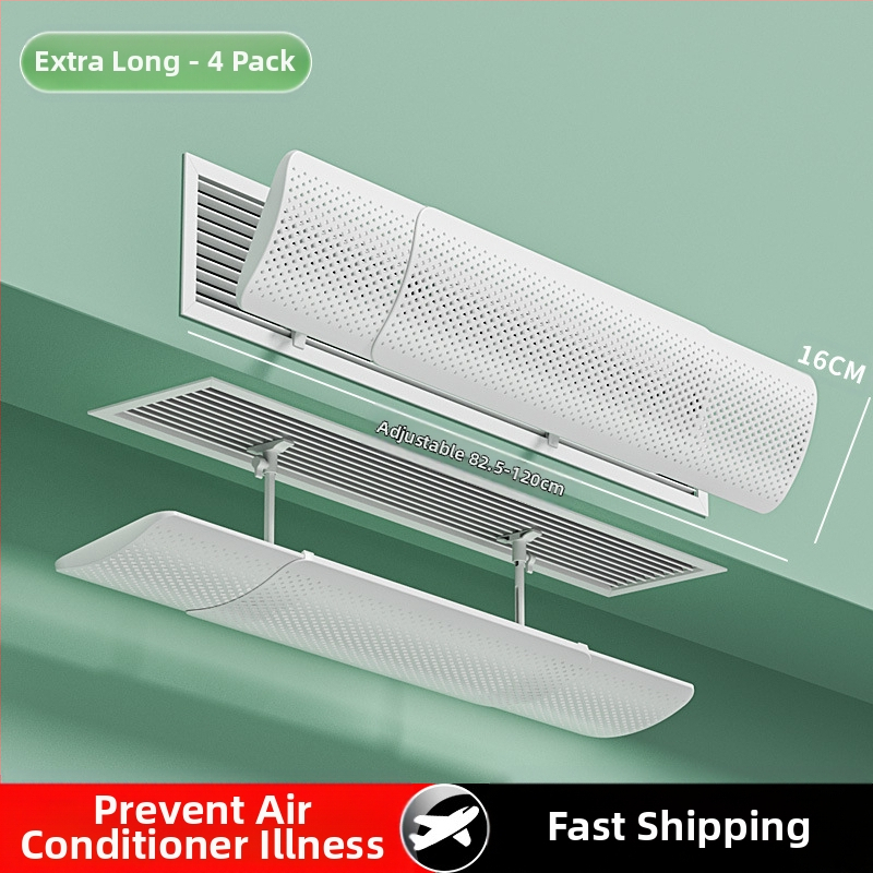 Deflector de aer pentru aer condiționat, model 985, material: floare de mătase, pentru dormitor