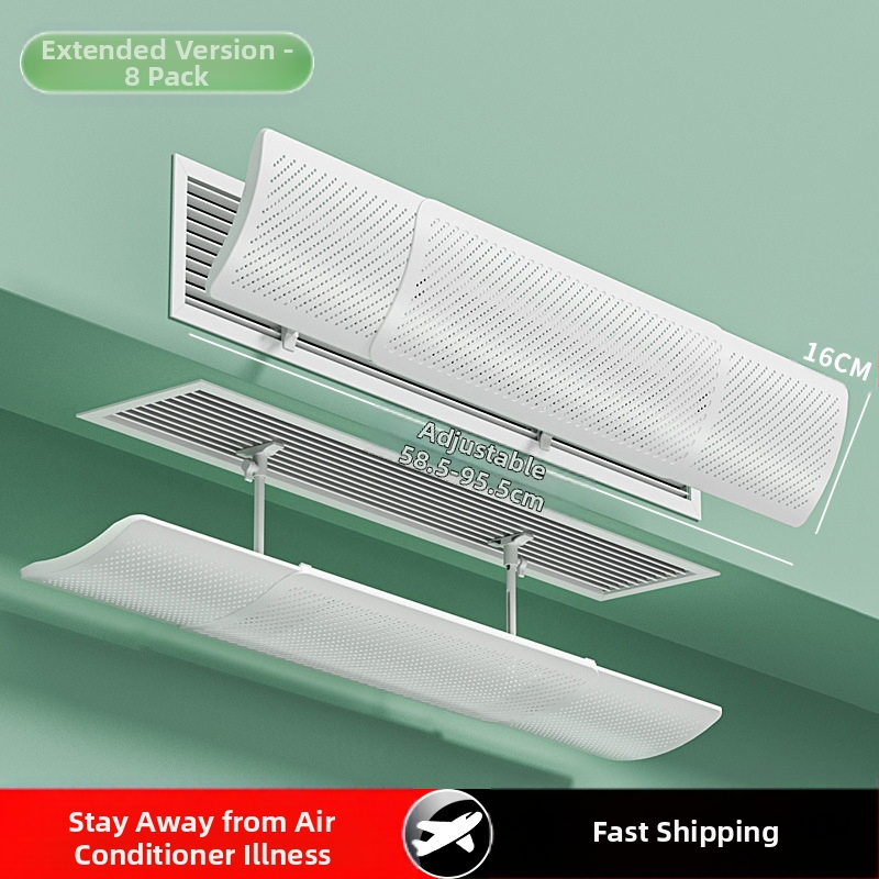 Deflector de aer pentru aer condiționat, model 985, material: floare de mătase, pentru dormitor