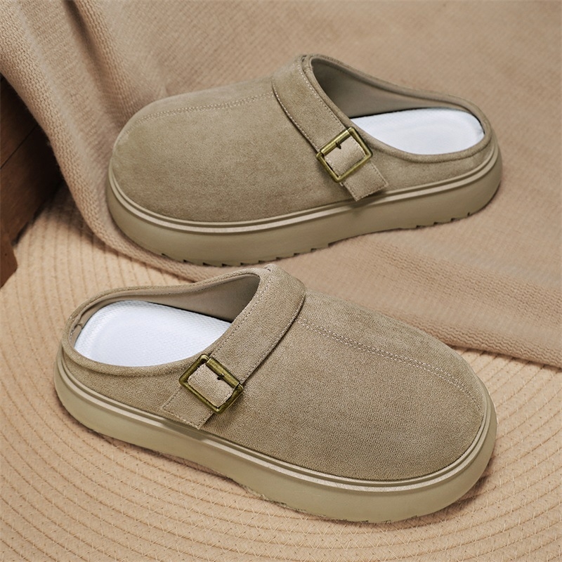 Muške lazy cipele – okrugli vrh, teksturiran gornji dio, gumeni potplat, PU uložak