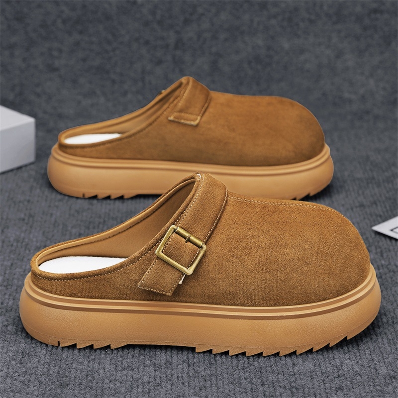 Muške lazy cipele – okrugli vrh, teksturiran gornji dio, gumeni potplat, PU uložak