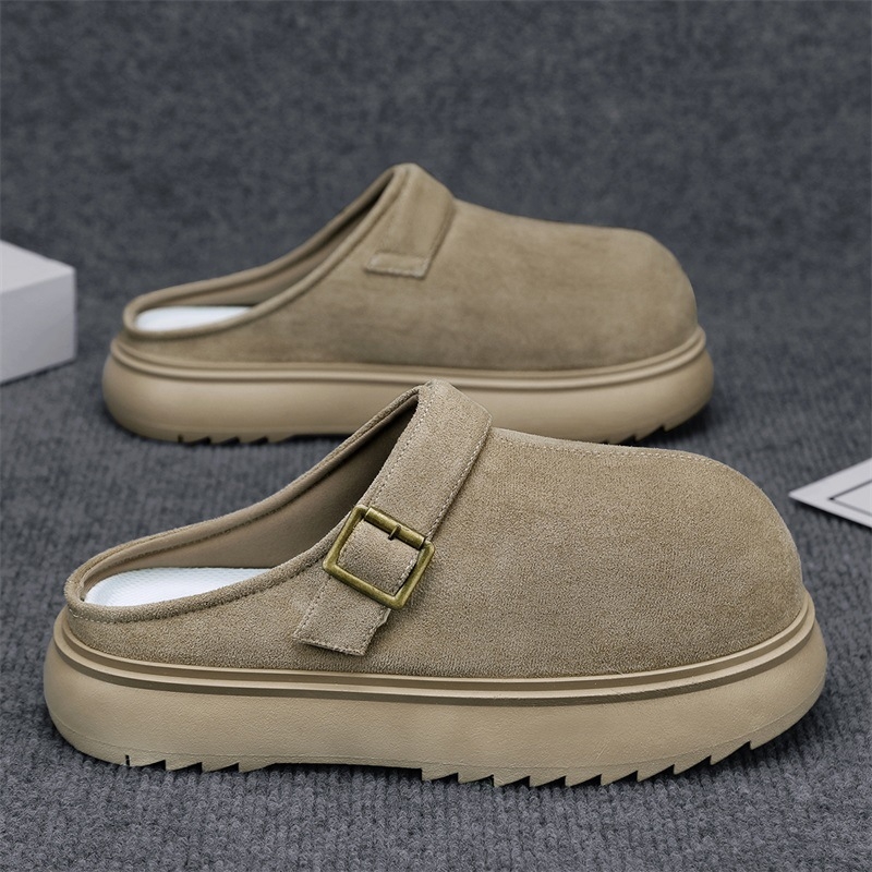 Muške lazy cipele – okrugli vrh, teksturiran gornji dio, gumeni potplat, PU uložak