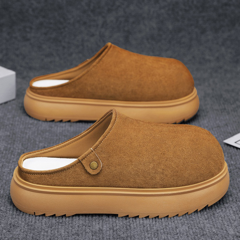 Muške lazy cipele – okrugli vrh, teksturiran gornji dio, gumeni potplat, PU uložak