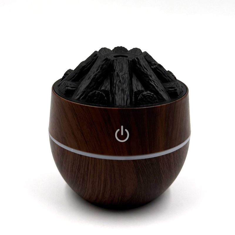 Sx-e351 Ултразвуков овлажнител с USB захранване – кръгъл дизайн, резервоар до 0.5 л, обхват 21–30 м², 1 изход за мъгла, таймер 2–8 ч, шум до 36 dB, дизайн на пламък