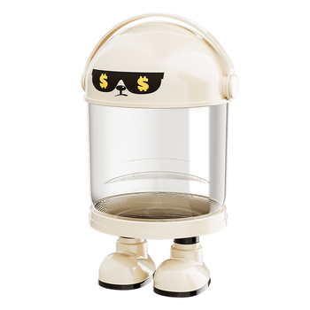 Πλαστικό κουτί αποθήκευσης παιχνιδιών με σωλήνα κατά της σκόνης — μοντέρνος μινιμαλιστικός σχεδιασμός για το σαλόνι