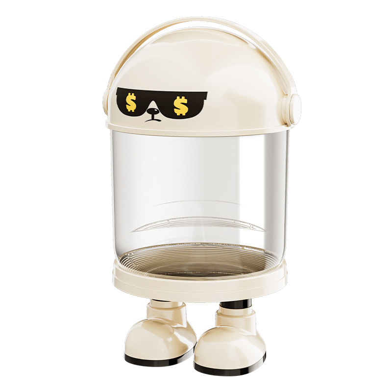 Пластмасова кутия за съхранение на играчки с прахозащитна тръба — модерен минималистичен стил за дневната