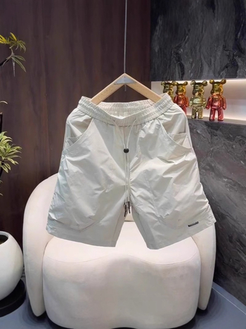 Ανδρικά καλοκαιρινά ελαφρά, διαπνέοντα σορτς, άνετη εφαρμογή, μεσαία μέση, πολυεστέρας