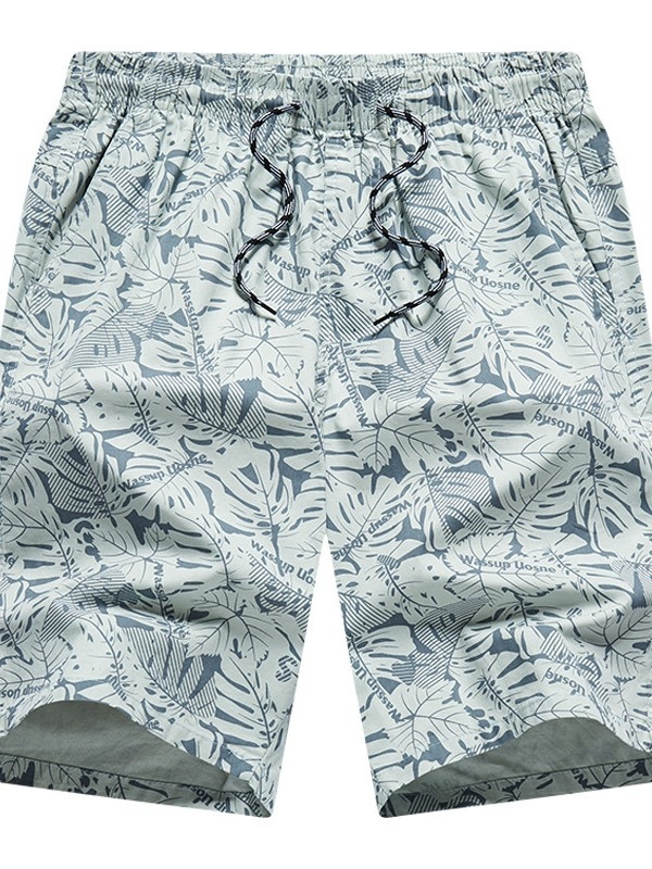 Meeste puuvillased lühikesed püksid suveks, vaba lõige, keskmine talje, 100% puuvill, sportlik-casual stiil