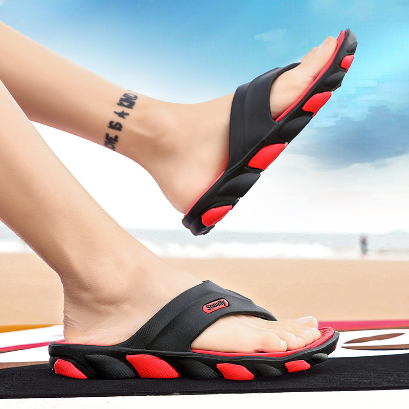 Мъжки плажни чехли - дишаща EVA горна част, MD подметка инжекционно формована, чехли с отворен пръст, за младежи 18–40