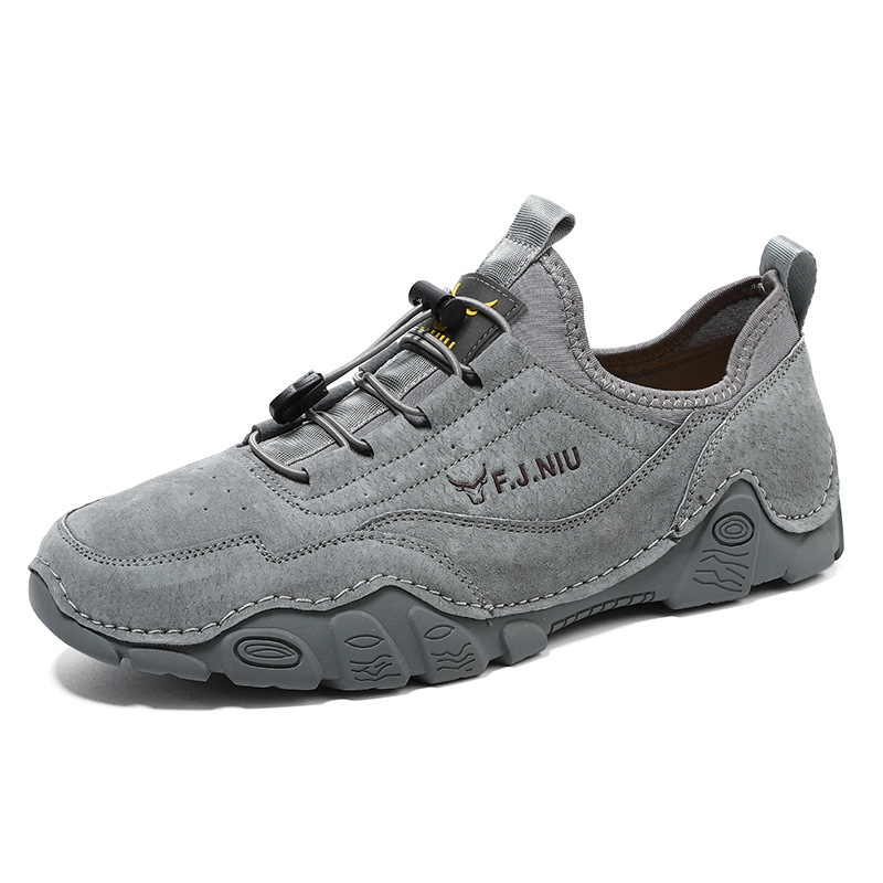Pantofi sport fără șireturi pentru bărbați, partea superioară din plasă respirabilă, talpă din cauciuc, branț EVA, bandă elastică