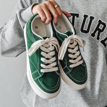 Ανδρικά καμβά sneakers για καθημερινή χρήση — διαπνέοντα, ελαφριά, χαμηλό ύψος (low-top), EVA πάτος, σόλα από καουτσούκ